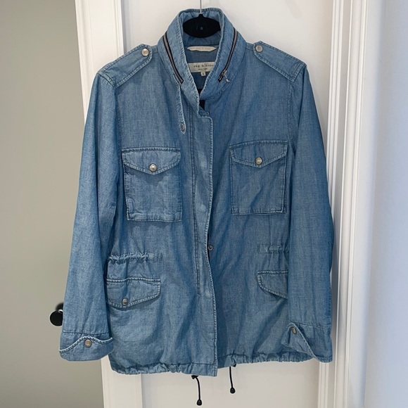 rag & bone denim jacket (size 6) - Picture 1 of 16